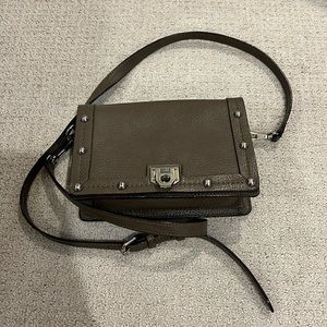 Rebecca Minkoff Taupe Grey Studded Crossbody